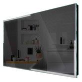 Specchio LED Rettangolare | Controllo tramite interruttore a muro | Luce bianca fredda - Reyze Serie Edge Modello 2